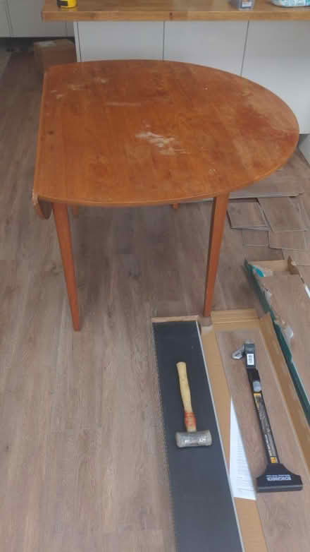 Photo of free Circular lead folding dining table (Priestwood, Bracknell RG42) #2
