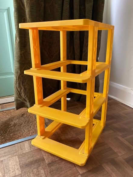 Photo of free Yellow plastic shelving unit which had drawers- which are no (Clifton YO30) #1