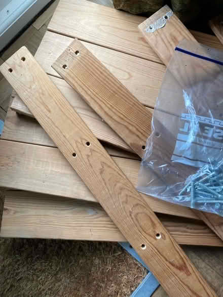 Photo of free Wooden 3 shelf unit- self assembly with screws (Clifton YO30) #3