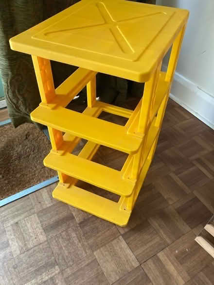 Photo of free Yellow plastic shelving unit which had drawers- which are no (Clifton YO30) #2