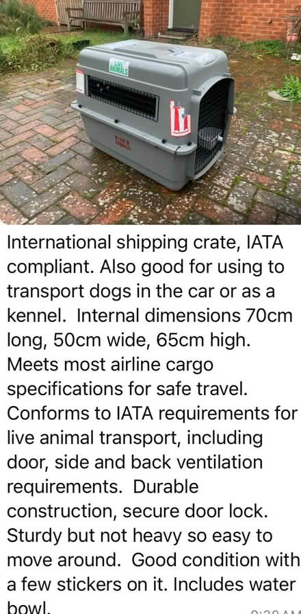 Photo of free Pet crate (Wisley GU23) #4