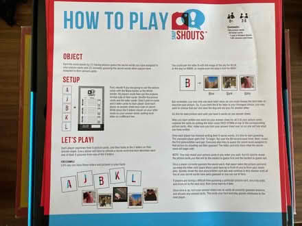 Photo of free Board game -Shouts (Splott CF24) #2