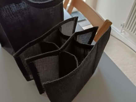 Photo of free Small Black Hessian Bag with bottle insert (Royston SG8) #2