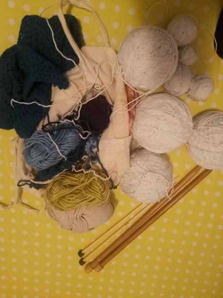Photo of free Knitting needles and yarn (Drumcondra) #1