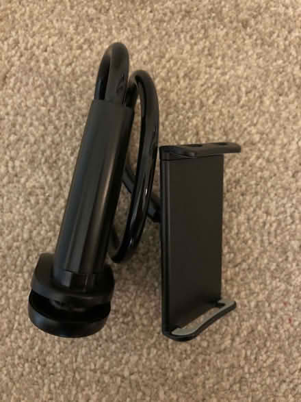 Photo of free Desk mounted mobile phone holder - black (Oldfield Park) #1