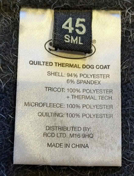 Photo of free Grey Scruffs quilted thermal dog coat (Tufnell Park N7) #2