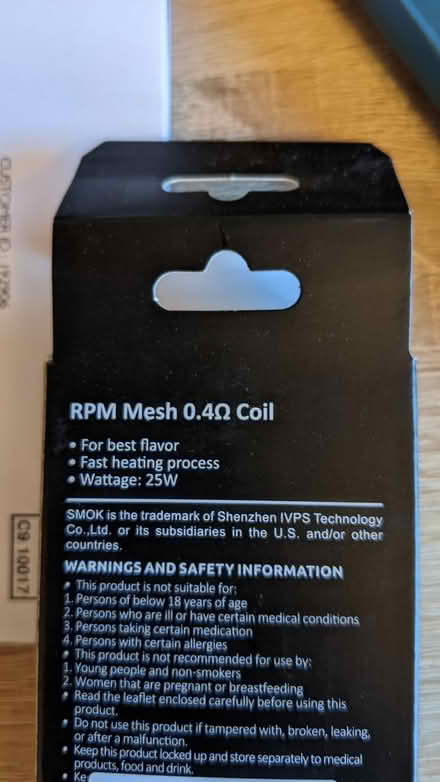 Photo of free Vape coils (if allowed) (west side of Horsham) #1