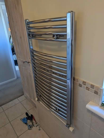Photo of free Chrome bathroom towel radiator (Nailsworth) #1