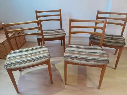 Photo of free 4 vintage 70s dining chairs (NR2) #1