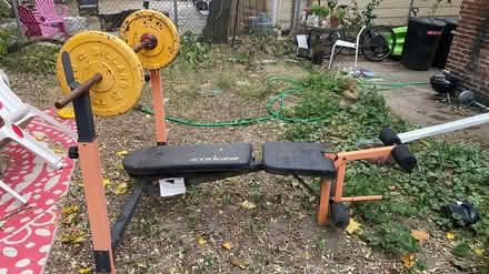 Photo of free Benchpress, and weights (East Somerville) #1