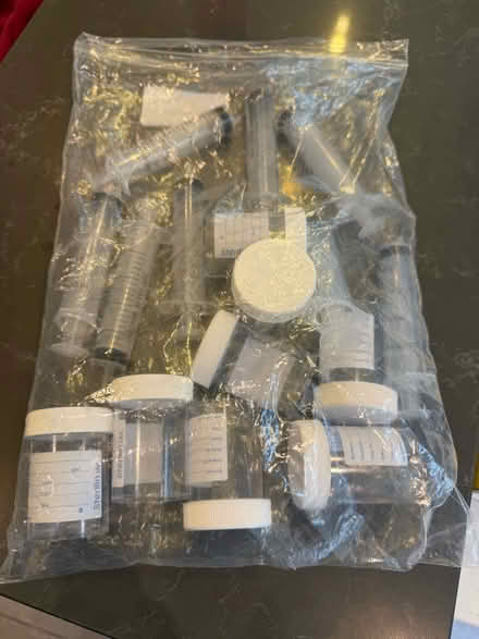 Photo of free Syringe and sample pots (SW4) #1