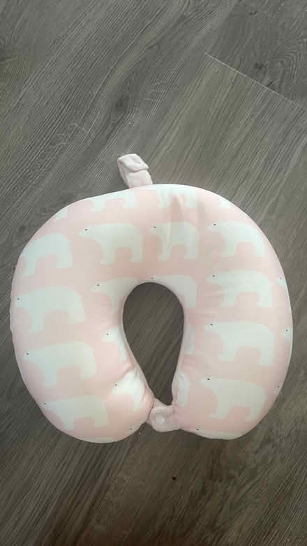 Photo of free Pink & White Polar Bear Neck Pillow (Ha1) #1