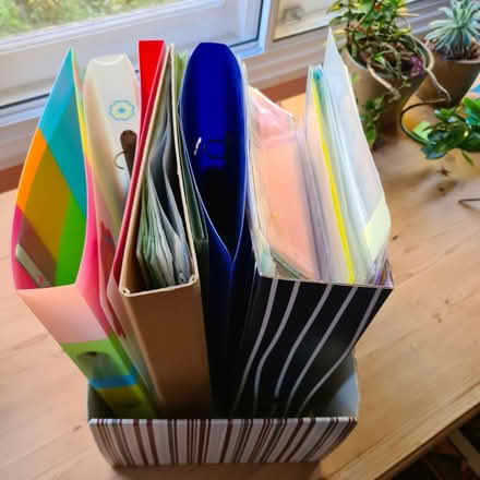 Photo of free 2-ring files and plastic folders (Raynes Park SW20) #1