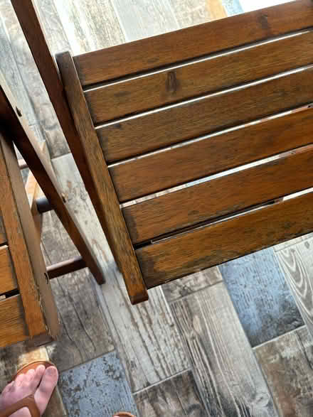 Photo of free Wooden Fold Up Chairs (TN34) #3