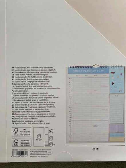 Photo of free 2024 Family Planner (Eynsham OX294) #2