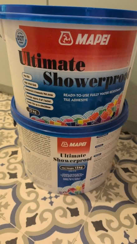 Photo of free 1.5 tubs of tile adhesive (Maidstone ME15) #1