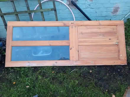 Photo of free Slim wood/glass panel door (Merseybank estate) #1