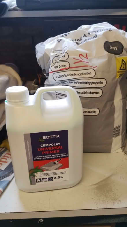 Photo of free Floor Smoothing and levelling compound and primer (Alsager ST7) #2