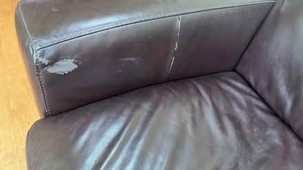 Photo of free Faux Leather Sofa (Shrewsbury) #2