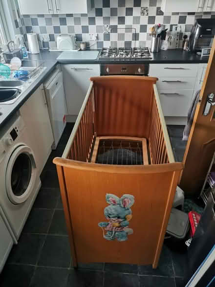 Photo of free Wooden cot (G21 balornock) #3