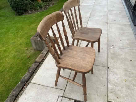 Photo of free Two Wooden Chairs (TN36) #1