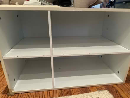 Photo of free White shelf 26.5”lx16.75”hx13.5”d (North Los Altos) #1