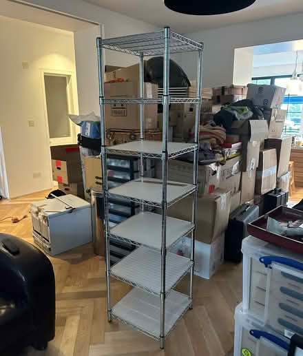 Photo of free Tall shelving unit/display stand (Hampstead Heath) #1