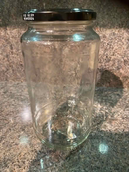 Photo of free 7 large black screw top 900g jars like Kilner (Abbotswood GL3) #2