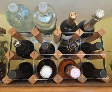 Photo of free Wooden bottle rack - nearly new (EH6 Leith) #1