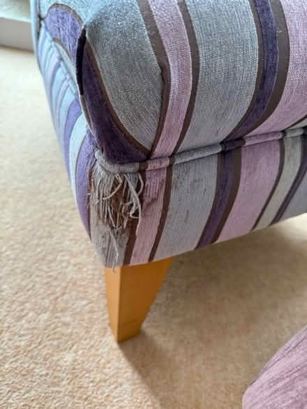 Photo of free Single Chair and Foot Stool (Elmstead BR7) #3