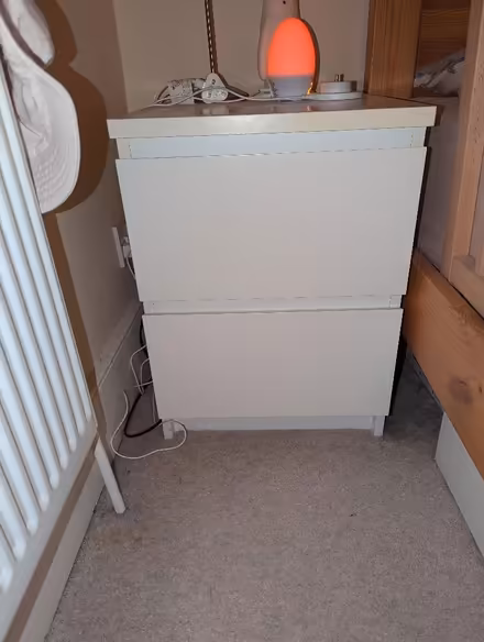 Photo of free White IKEA bedside table (Old Town SG1) #1