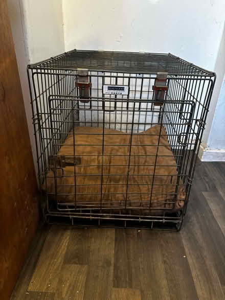 Photo of free Small dog crate and pillow Telford (Telford) #1
