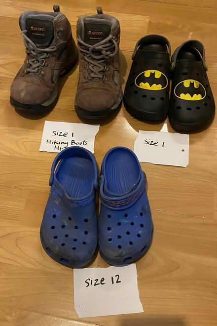 Photo of free Crocs and hiking boots (Hartington Road BN2) #1