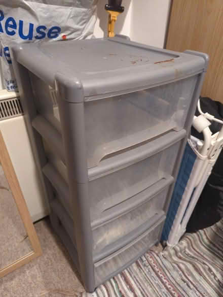 Photo of free 4 drawer plastic drawers (LU2) #1