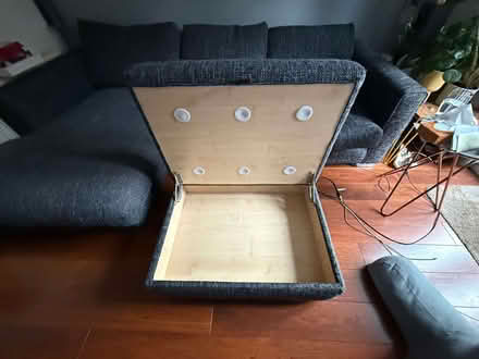 Photo of free Corner Sofa + storage foot stool (Earlswood RH1) #2