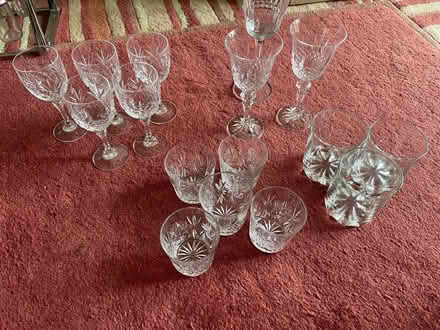 Photo of free Crystal glasses and 3 low ball (Chorley PR7 1) #1