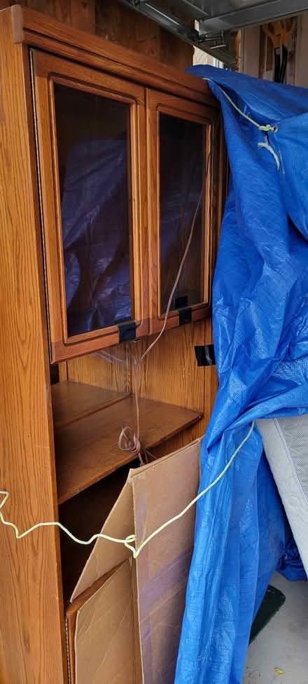 Photo of free Oak China cabinet (Newmarket, Bathurst/Mulock) #1