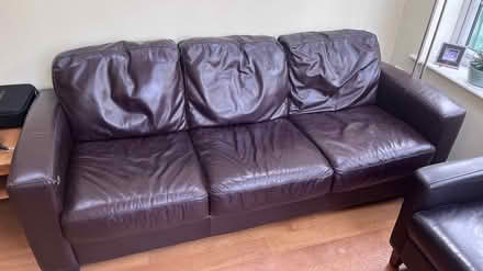 Photo of free Faux Leather Sofa (Shrewsbury) #1