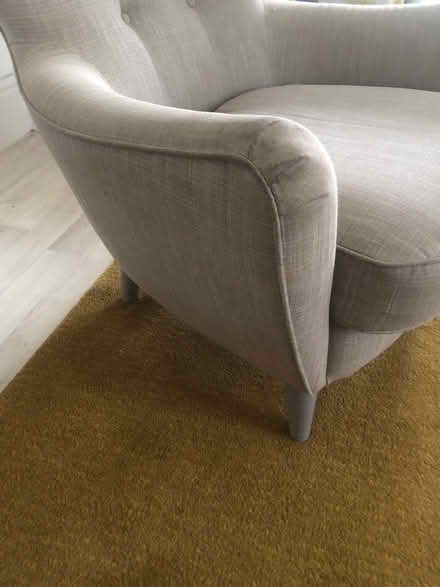 Photo of free Grey wing back chair (Ws111er) #2