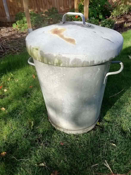 Photo of free Galvanised metal dustbin (Emmer Green RG4) #1