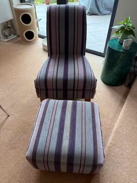 Photo of free Single Chair and Foot Stool (Elmstead BR7) #1
