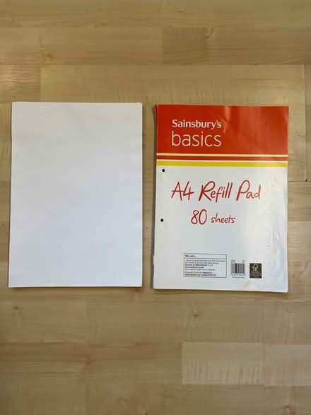 Photo of free A4 plain paper pads (Haywards Heath, near Hospital) #1