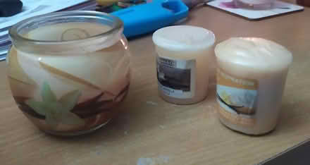 Photo of free 3 Vanilla candles (The Stow area. Harlow CM 20) #1