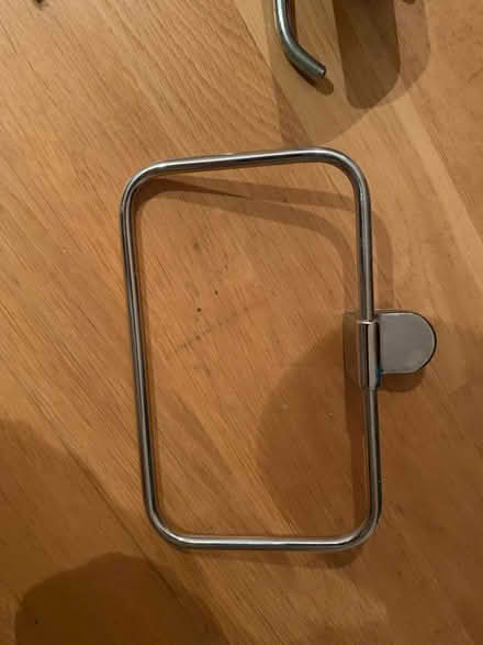 Photo of free Bathroom chrome set glass shelf, toilet holder, towel holder (Wootton OX13) #2