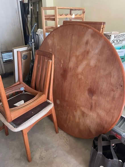 Photo of free Dining room table and 4 chairs (Mills College) #1