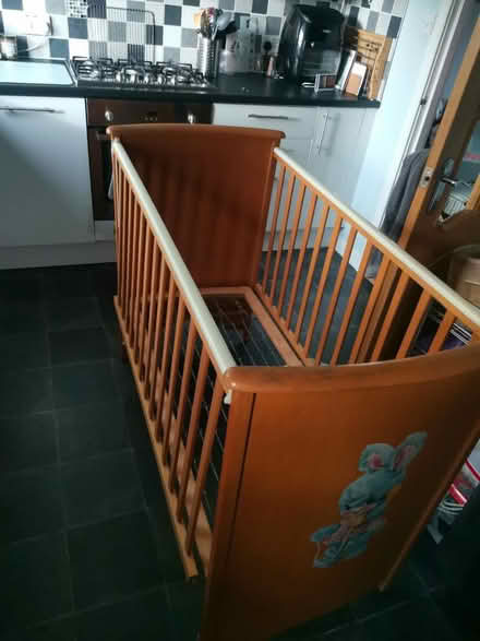 Photo of free Wooden cot (G21 balornock) #2