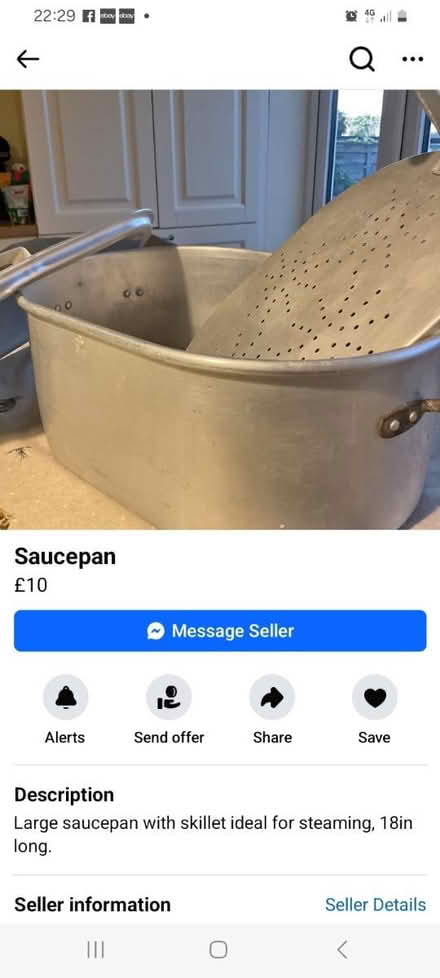 Photo of Large aluminium pan (Ba2 6SN) #1