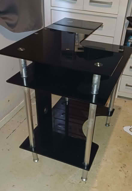 Photo of free Black Glass PC Desk (Stanton Harcourt OX29) #1