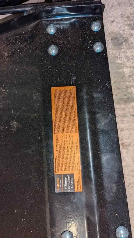 Photo of free Halfords 1 tonne wheel dollys (two pairs) (Ellenbrook M28) #4