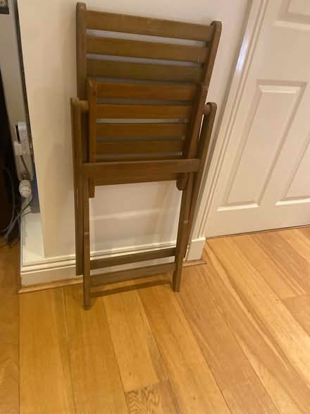 Photo of free Folding wooden chair (Bournemouth east cliff BH1) #2